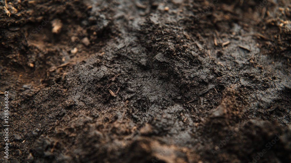 Dark Brown Soil Texture: A Close-Up View of Rich Earth Dark Brown Soil Texture: A Close-Up View of Rich Earth