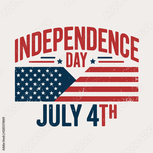 vector T shirt printable design for Independence Day – July 4th Celebrate Freedom, usa flag 
