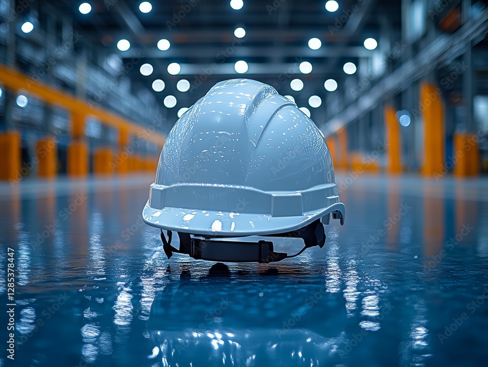 White Hard Hat Safety Helmet in Factory