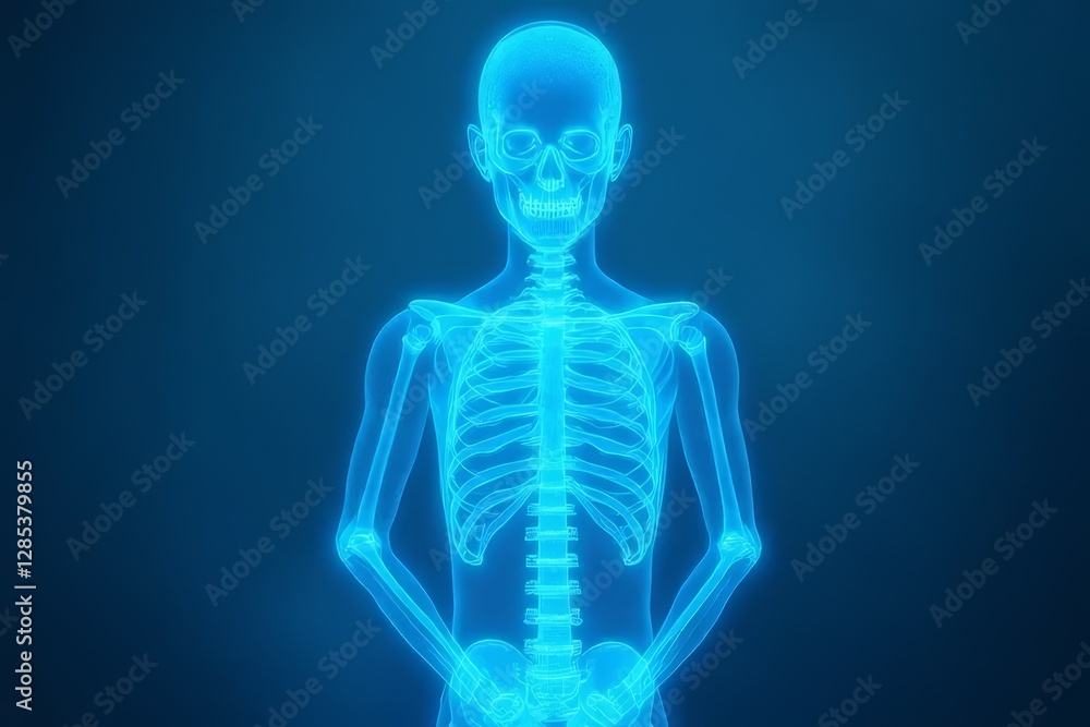 Human Skeleton Anatomy D X Ray Model