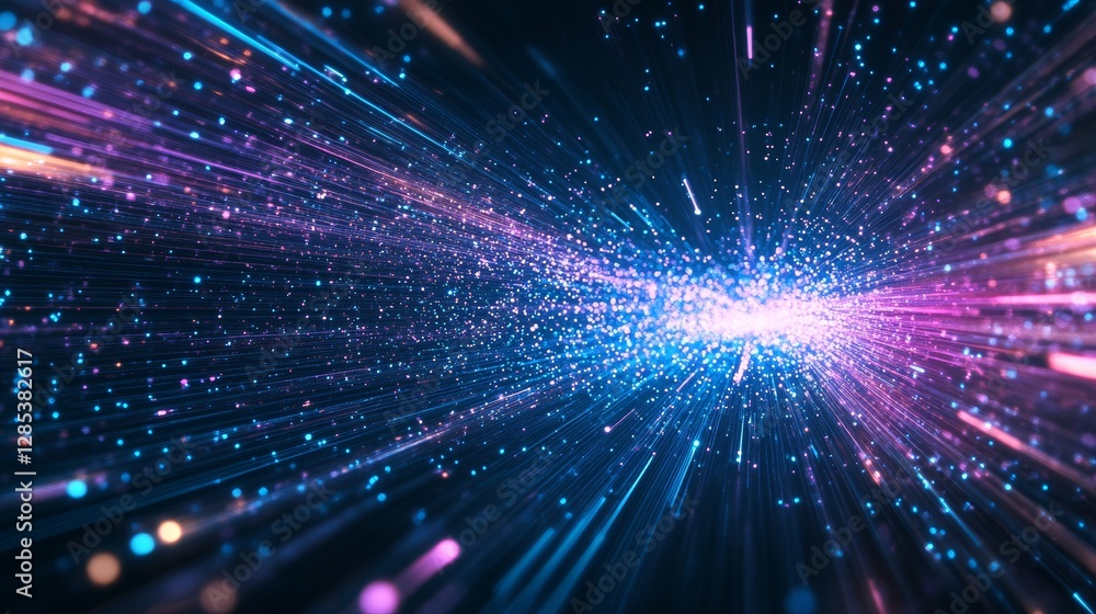 Naklejka premium Dynamic lighting design effect background