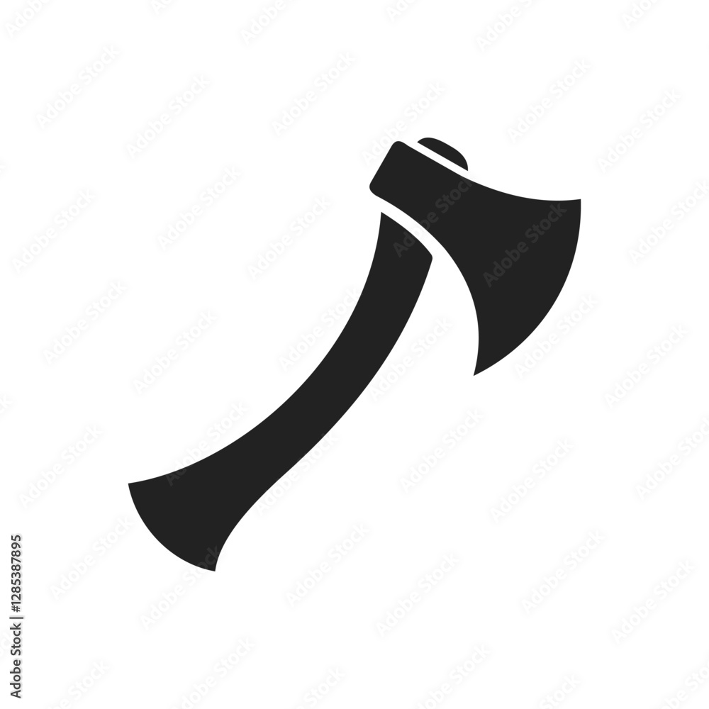 Simple Black Axe Silhouette and axe icon, axe, hatchet, ax, equipment, woodcutter Simple Black Axe Silhouette and axe icon, axe, hatchet, ax, equipment, woodcutter