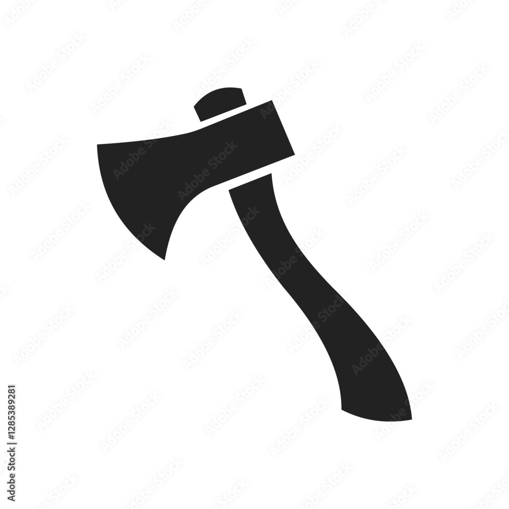 Simple Black Axe Silhouette and axe icon, axe, hatchet, ax, equipment, woodcutter Simple Black Axe Silhouette and axe icon, axe, hatchet, ax, equipment, woodcutter