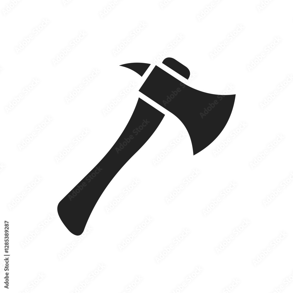 Simple Black Axe Silhouette and axe icon, axe, hatchet, ax, equipment, woodcutter Simple Black Axe Silhouette and axe icon, axe, hatchet, ax, equipment, woodcutter