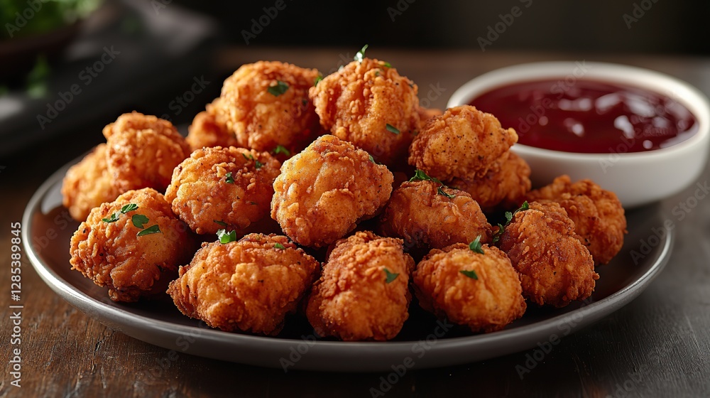 A set of delicious fried chicken nuggets is perfect for dipping. Ideal for kids' menus, quick snacks, or party appetizers. A set of delicious fried chicken nuggets is perfect for dipping. Ideal for kids' menus, quick snacks, or party appetizers.