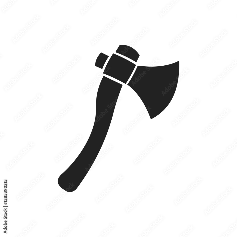 Simple Black Axe Silhouette and axe icon, axe, hatchet, ax, equipment, woodcutter Simple Black Axe Silhouette and axe icon, axe, hatchet, ax, equipment, woodcutter