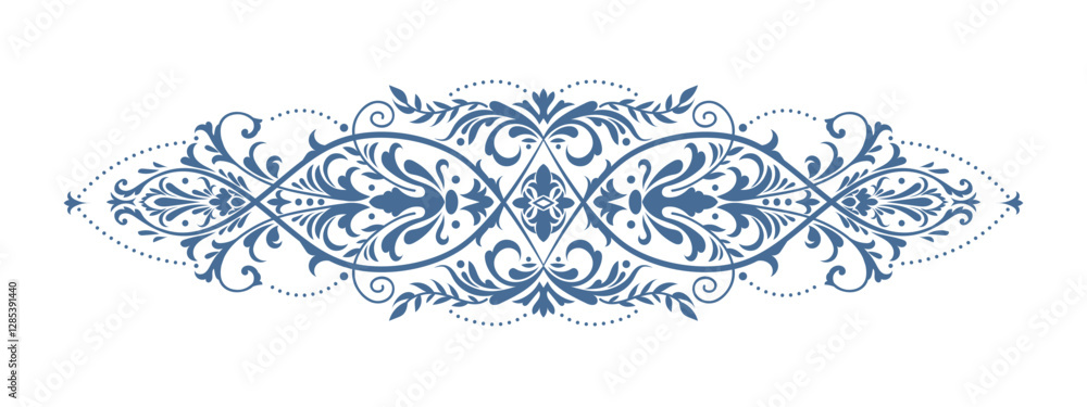 Fototapeta premium Retro pattern with antique scrolls in rococo rich style