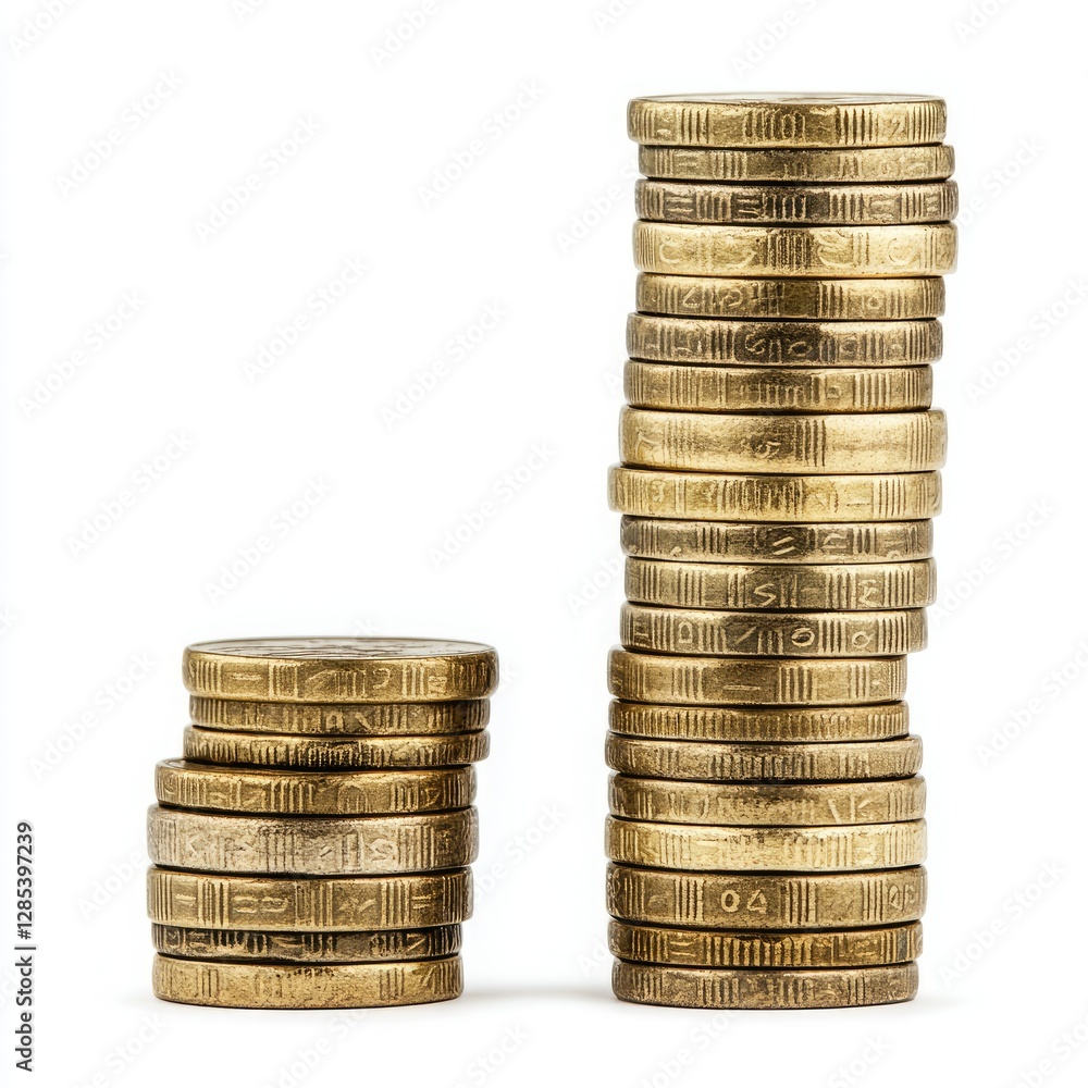 Clear Pixel Image of a Photo Dividend, Isolated on a White Background Clear Pixel Image of a Photo Dividend, Isolated on a White Background
