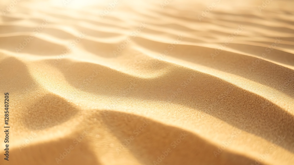 Golden sand texture with sunlight Golden sand texture with sunlight