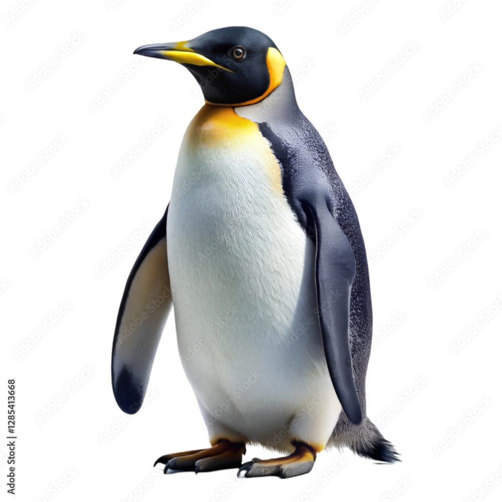 Naklejka premium Penguin isolated on transparent background