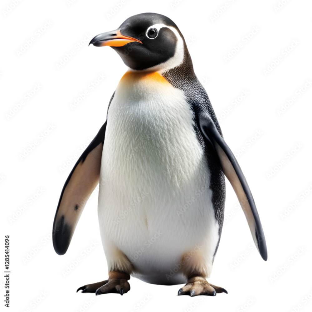 Fototapeta premium Penguin isolated on transparent background