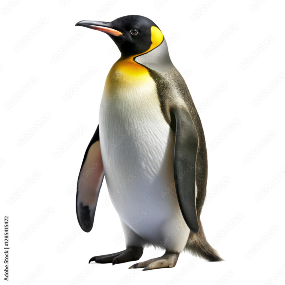 Fototapeta premium Penguin isolated on transparent background