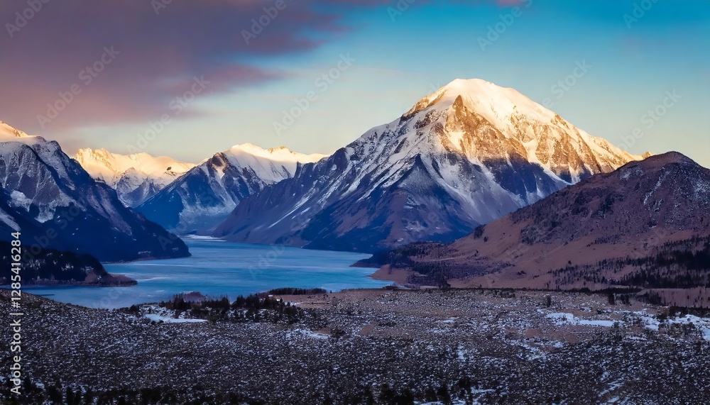 Fototapeta premium View of the Tatra Mountains during sunset