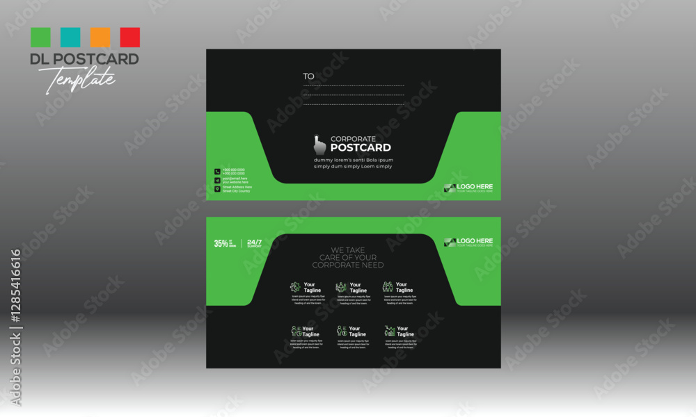 Fototapeta premium Postcard Design for any best use