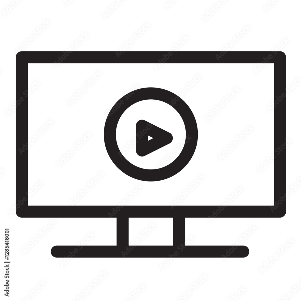computer monitor and tv icon vector computer monitor and tv icon vector