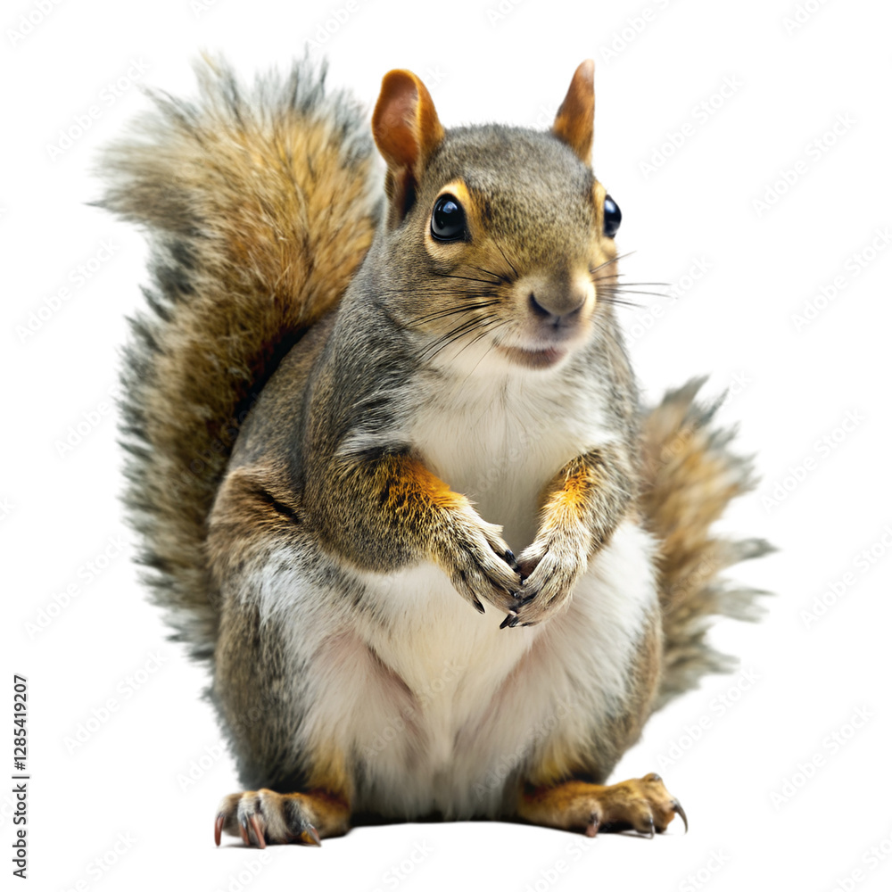 Obraz premium Squirrel isolated on transparent background