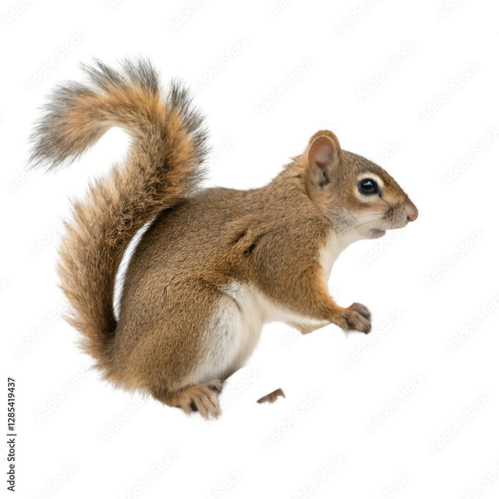 Fototapeta premium Squirrel isolated on transparent background