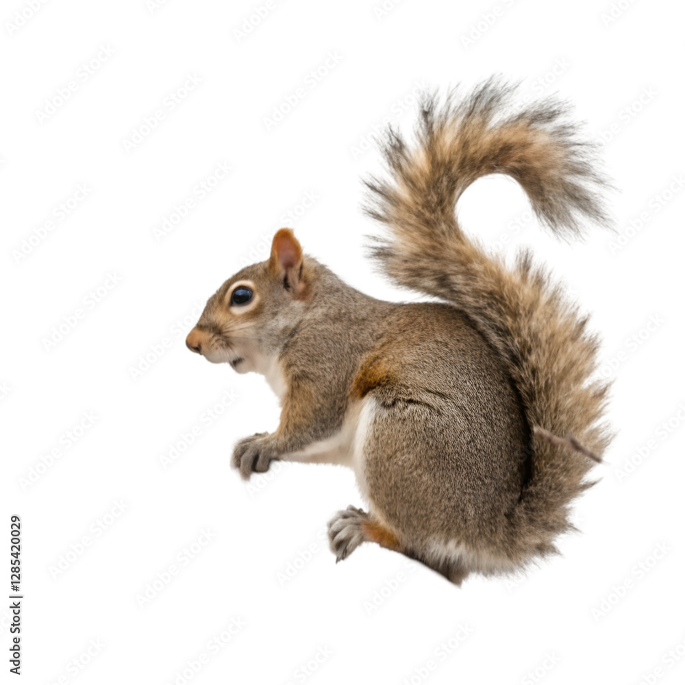 Obraz premium Squirrel isolated on transparent background