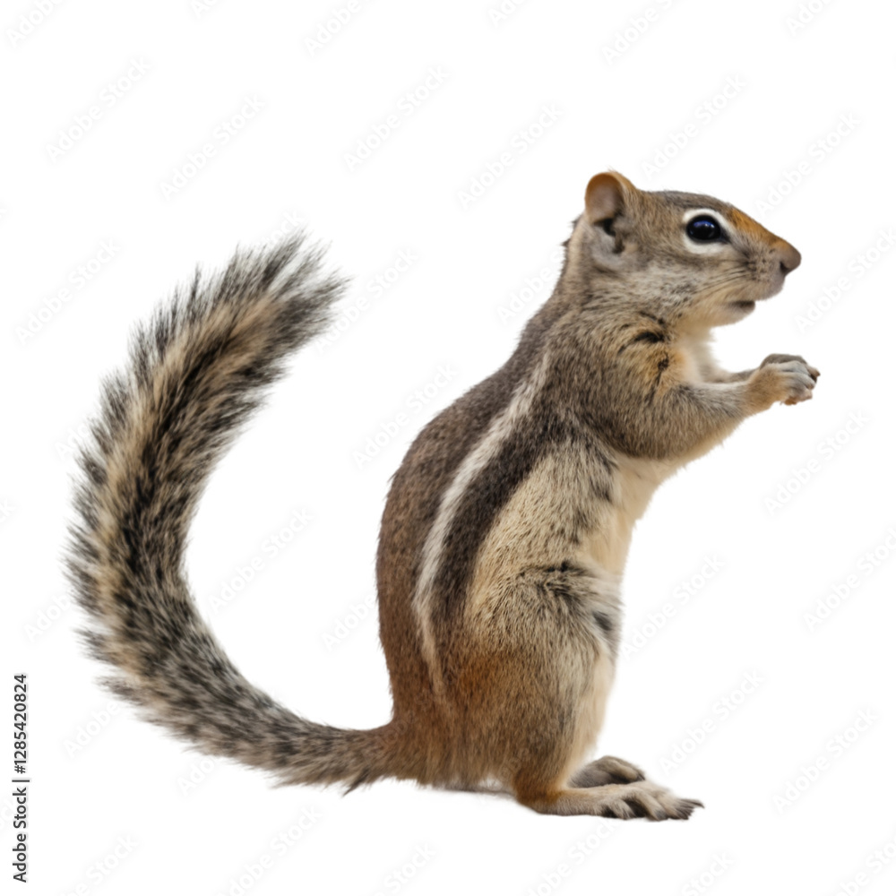 Obraz premium Squirrel isolated on transparent background