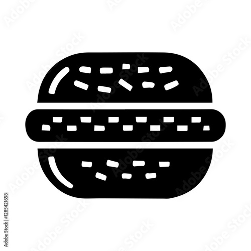 Simple Vector Icon of a Kroket – Logo Design Illustration