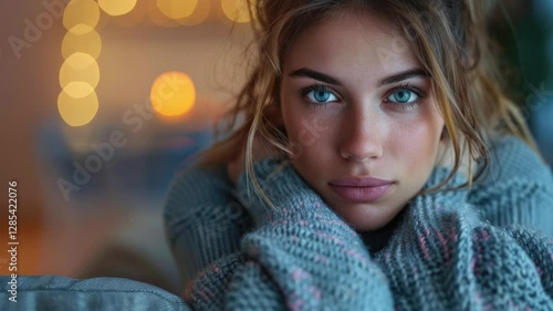 Wallpaper Mural portrait of a young woman Torontodigital.ca