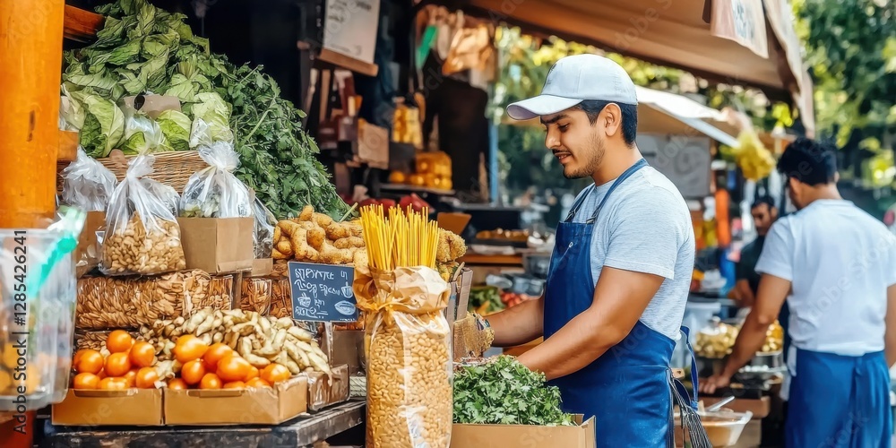 Obraz premium Discovering the vibrant culture and food scene of Mexico City.