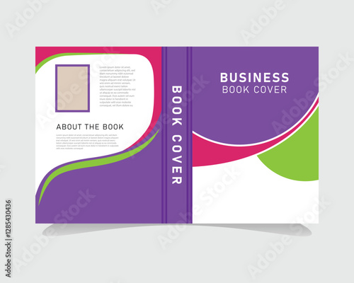 Corporate creative book cover template graphic