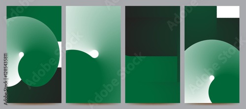 abstract gradient background set for banner, poster, brochure, flyer, template, design, etc