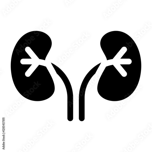 Kidney Glyph Icon