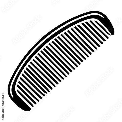 Simple Vector Icon of a Hair combs – Logo Design Illustration