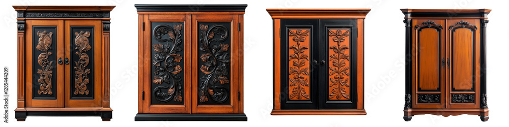 Exquisite Antique Wooden Cabinet with Intricate Carved Floral Patterns and Ornaments A Stunning Example of Masterful Craftsmanship and Timeless Elegance in Classic Furniture Design Exquisite Antique Wooden Cabinet with Intricate Carved Floral Patterns and Ornaments A Stunning Example of Masterful Craftsmanship and Timeless Elegance in Classic Furniture Design