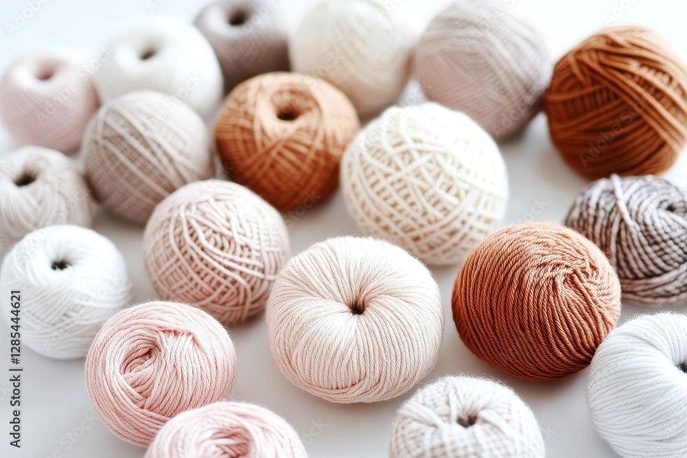 Neutral Yarn Balls Close-up Composition of Soft, Textured Wools, Knitting, Crochet, Craft Supplies Knitting, yarn Neutral Yarn Balls Close-up Composition of Soft, Textured Wools, Knitting, Crochet, Craft Supplies Knitting, yarn