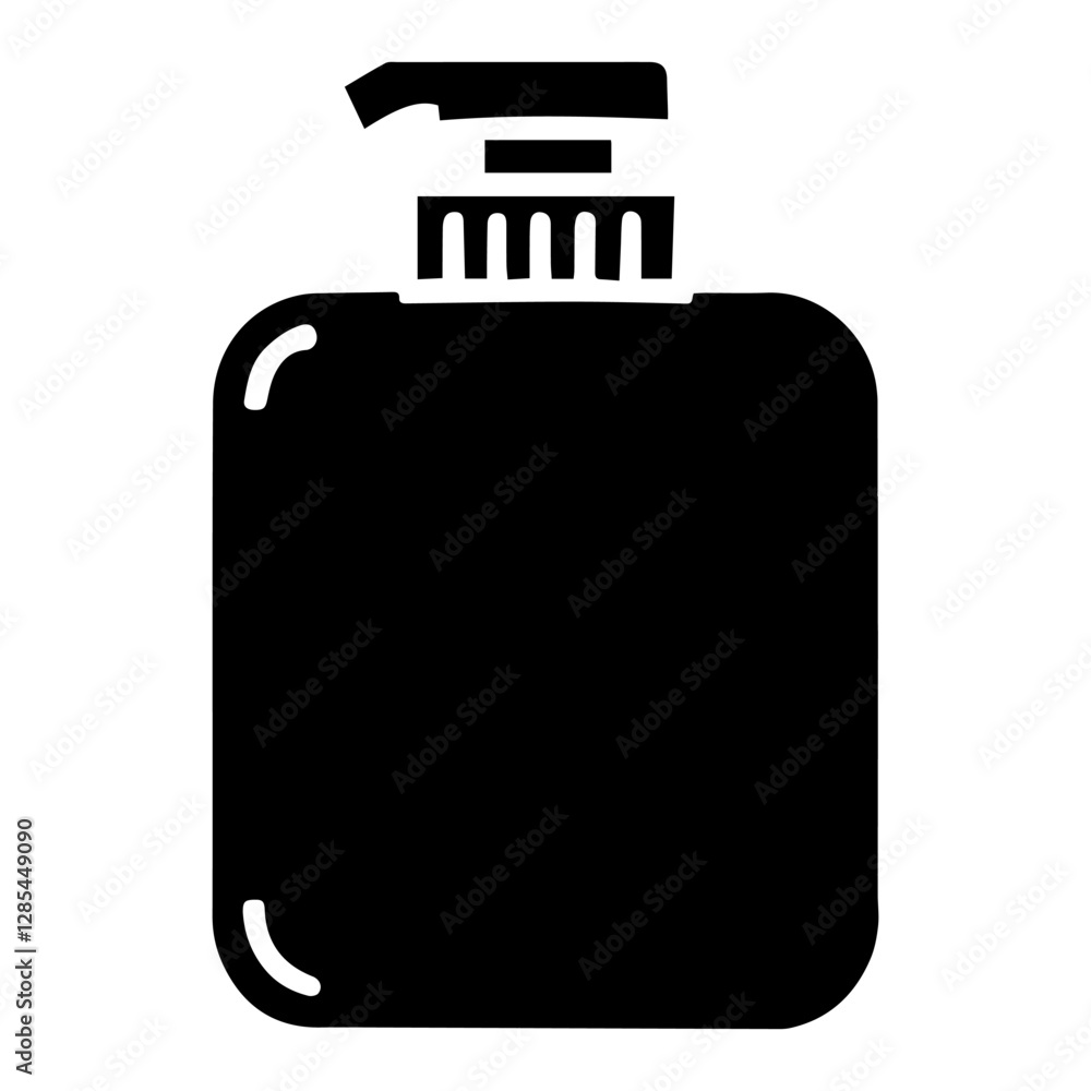 Obraz premium Simple Vector Icon of a car wash soap – Logo Design Illustration