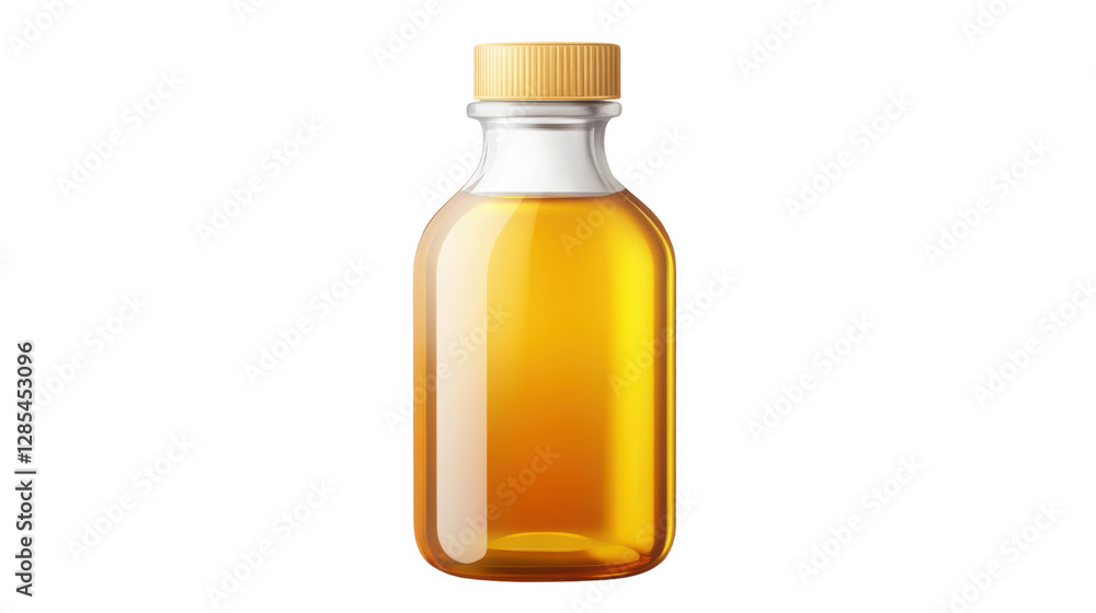 Bottle of honey isolated on white background Bottle of honey isolated on white background