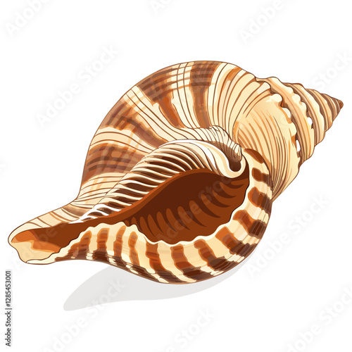 Marine cockleshell vector  illustration