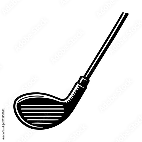 Simple Vector Icon of a Golf Club  – Logo Design Illustration