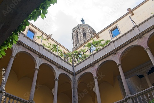 Photography Barcelona Spain - 23 April 2024 -Casa de l'Ardiaca in the old town of Barcelona