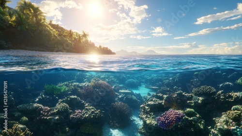 Marine conservation illustration