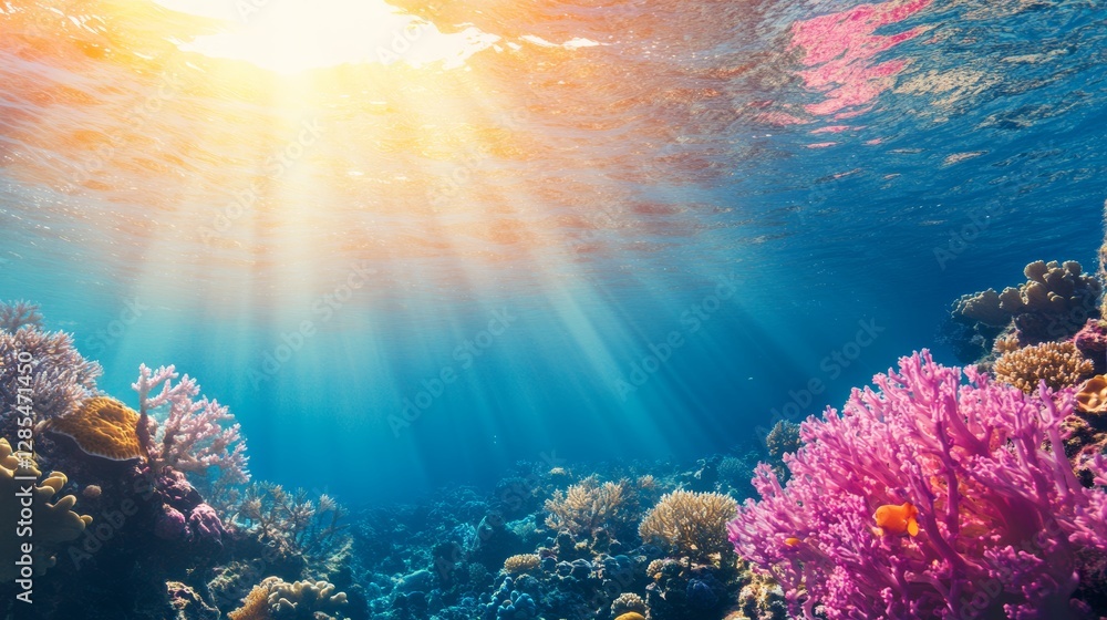 Naklejka premium Marine conservation illustration