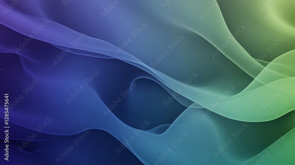 Obraz premium Modern abstract gradient pea green purplish blue banner background