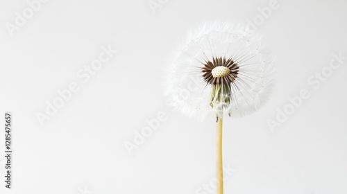 Wallpaper Mural Delicate dandelion seed head on white background. Torontodigital.ca