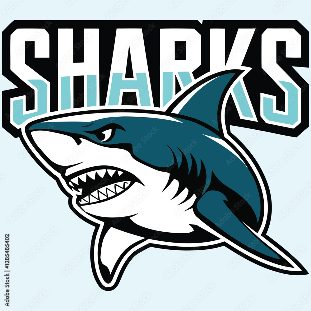 Fototapeta premium Fearless Sharks in Action.