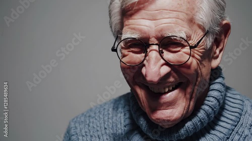 The Smiling Elderly Man