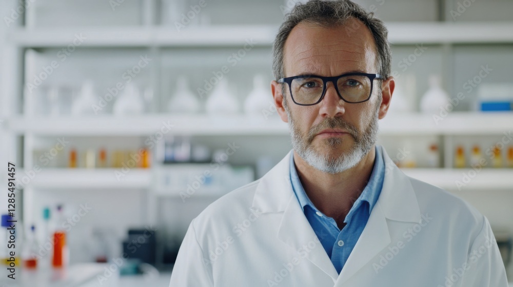 Lipid research in a lab with a scientist studying lipids' impact on digestive health. Featuring gut wellness and scientific study Lipid research in a lab with a scientist studying lipids' impact on digestive health. Featuring gut wellness and scientific study