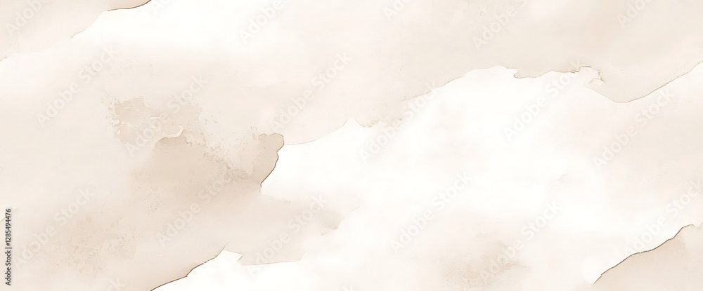 Fototapeta premium Abstract Beige watercolor seamless background, Brush stroked painting pastel warm color, Hand drawn vector texture