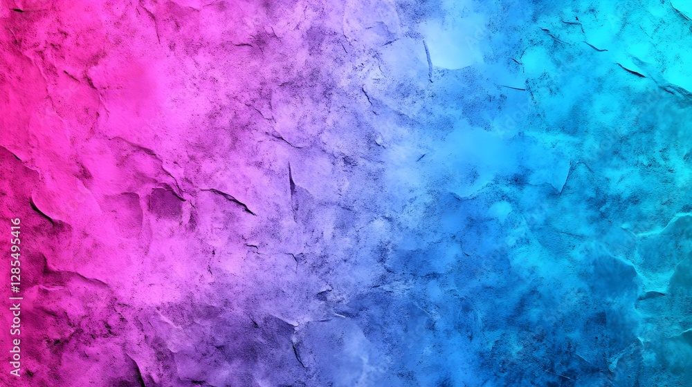 Obraz premium Pink and Blue Crumpled Paper Texture, Soft Gradient Abstract Background, Wrinkled Artistic Surface
