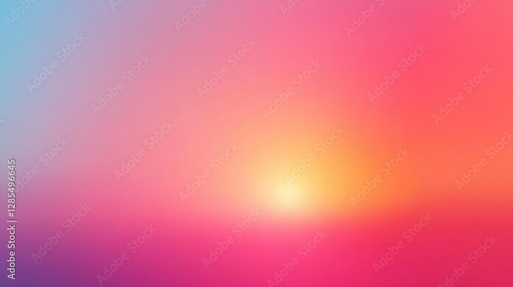 Naklejka premium A vibrant gradient of pink, purple, and blue hues, evoking a serene sunset or dreamy atmosphere.