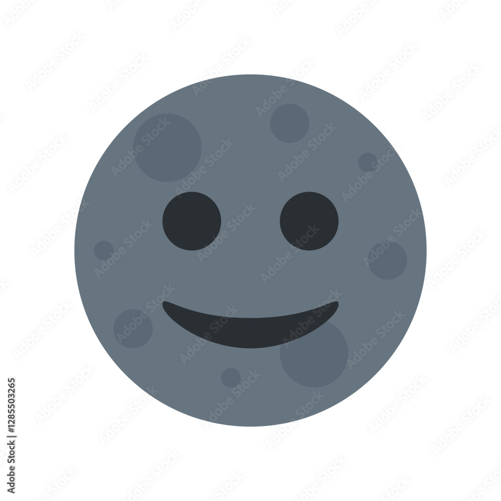 Smiling Moon Face Smiling Moon Face