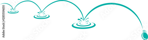 Fotografie skipping stones logo, skipping, stone, water, splash, blue, river