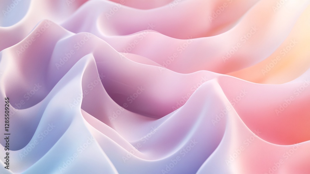 Obraz premium Abstract background with soft pastel waves. Gradient colors
